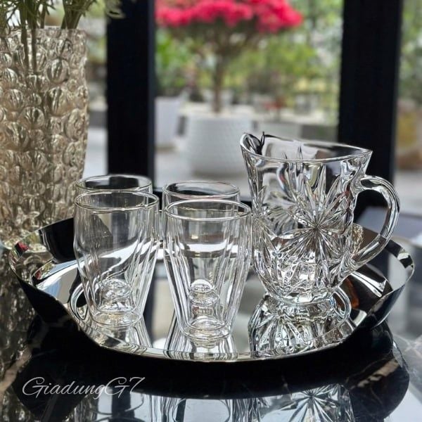 Bộ 4 cốc thuỷ tinh giữ nhiệt 2 lớp Bodum Titlis 350ml