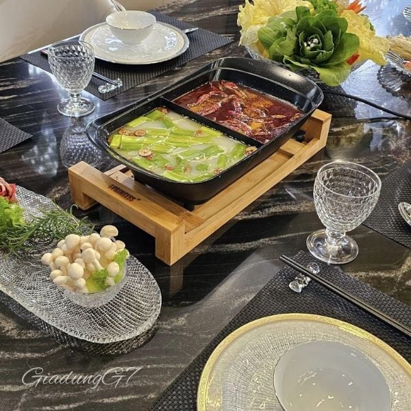 Ly pha lê Villeroy & Boch 310ml kèm món lẩu và các món ăn kèm