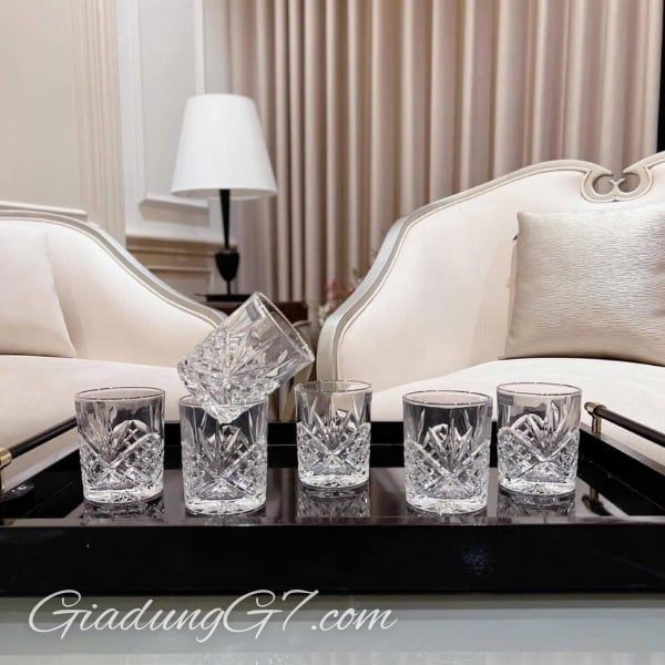Bộ 6 cốc pha lê Dublin 325ml trong suốt
