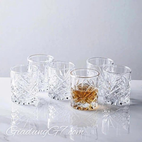 Bộ 6 cốc pha lê Dublin 325ml trong suốt