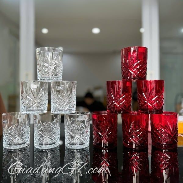 Bộ 6 cốc pha lê Dublin đỏ 325ml