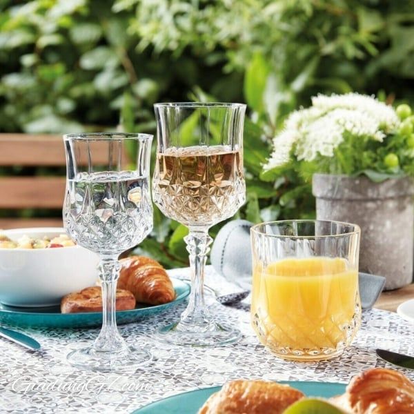 Bộ 6 cốc pha lê Longchamp Crystal - Thích hợp cho mọi dịp hoặc sử dụng hàng ngày, lý tưởng để làm quà tặng.