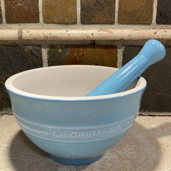 Bộ chày cối Le Creuset 11,5 cm màu xanh caribe dung tích 300ml