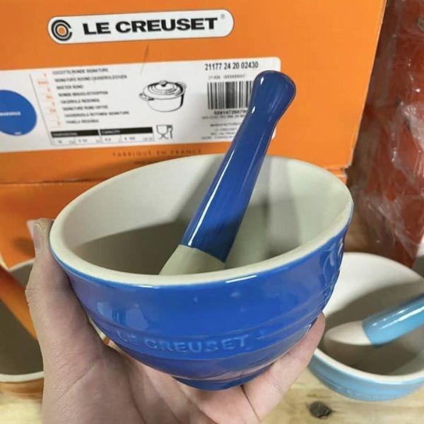 Bộ chày cối Le Creuset 11,5 cm màu xanh dương Marseille blue dung tích 300ml