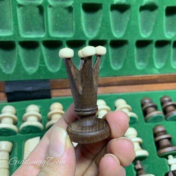 Bộ cờ vua quốc tế gỗ châu Âu Albatros Royal được làm thủ công ở Ba Lan từ gỗ trồng trong trang trại