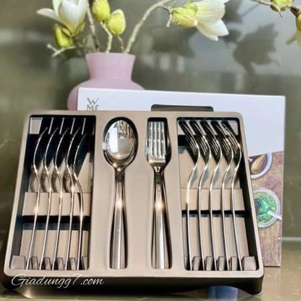 Bộ dĩa thìa WMF cao cấp 12 món tinh tế, đơn giản, sang trọng, an toàn với sức khỏe gia đình.