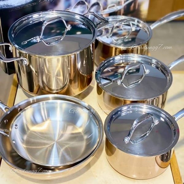 Bộ nồi chảo Ciwete 10 món Thiết kế tiện dụng & thực tế