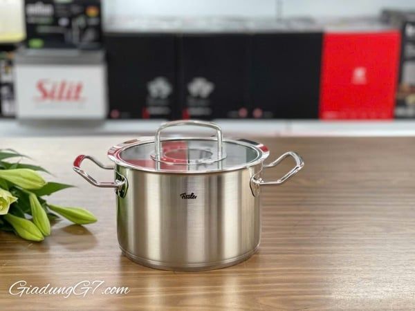 Bộ nồi Fissler Pure Profi Collection 5 món Nắp nồi kín – Lưu giữ tối đa hương vị món ăn