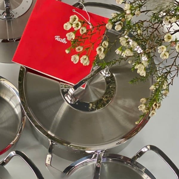 Bộ nồi Fissler Original Profi Collection 5 món (4 nồi, 1 quánh) Nắp nồi kín – Lưu giữ tối đa hương vị món ăn