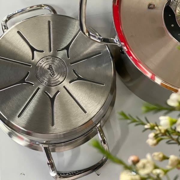 Bộ nồi Fissler Original Profi Collection 5 món (4 nồi, 1 quánh) Công nghệ Cookstar độc quyền với đáy nồi 3 lớp