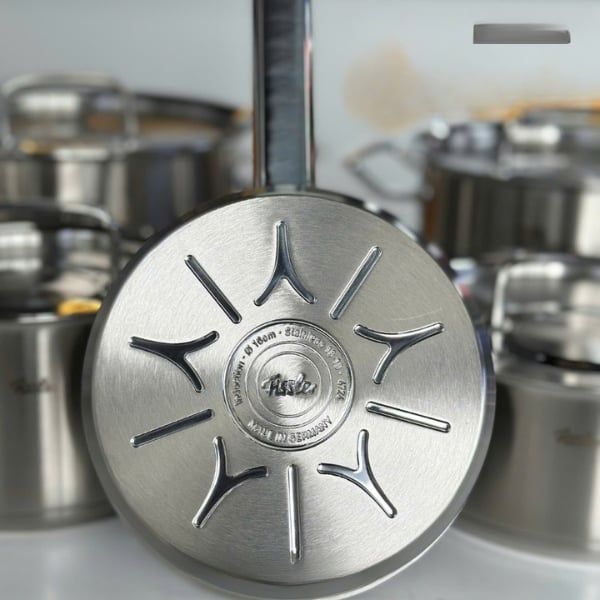Bộ nồi Fissler Original Profi Collection 5 món (4 nồi, 1 quánh) Công nghệ Cookstar độc quyền với đáy nồi 3 lớp