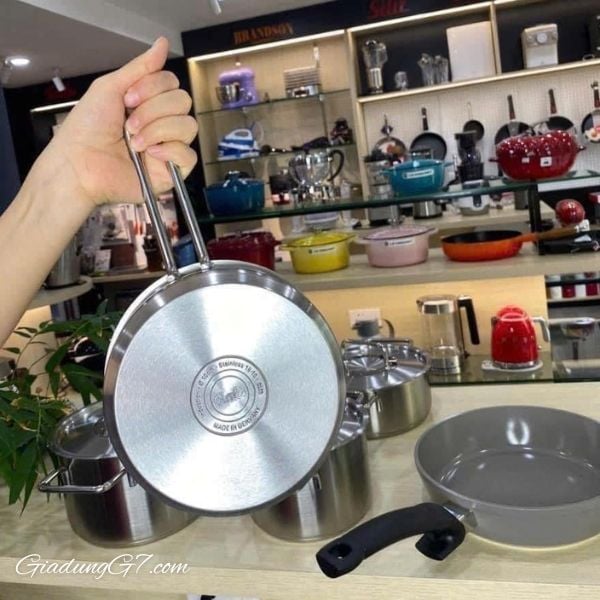 Bộ nồi Fissler Pure Collection 5 món Nắp nồi kín – Lưu giữ tối đa hương vị món ăn