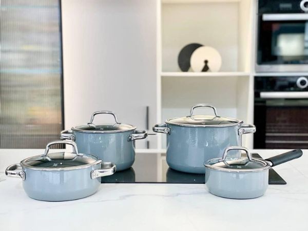 Trọn bộ sản phẩm nồi WMF Fusiontec Mineral  4 chiếc