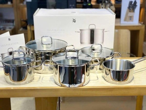 Bộ nồi WMF Inspiration 5 món Thép 18/10 cromargan độc quyền của WMF