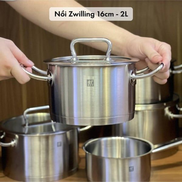 Bộ nồi Zwilling Pro 5 món - 4 nồi 1 quánh nắp inox