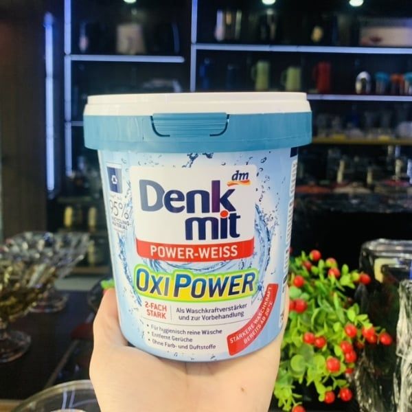 Bột tẩy vết ố trên vải Denkmit Oxi Power 750g - Công thức khử mùi hoạt tính - loại bỏ mùi khó chịu