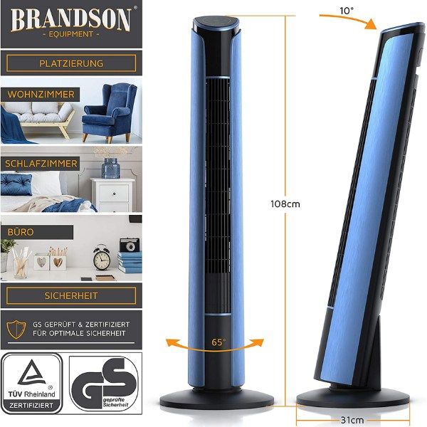 Quạt tháp Brandson thiết kế quạt tháp cao 108 cm
