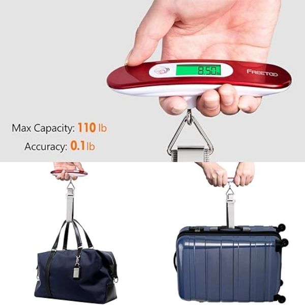 Cân hành lý Freetoo có 2 đơn vị đơn vị đo khác nhau
