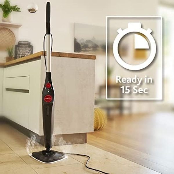 Cây lau nhà Vileda Steam Plus XXL được trang bị một miếng đệm lau rộng 40 cm