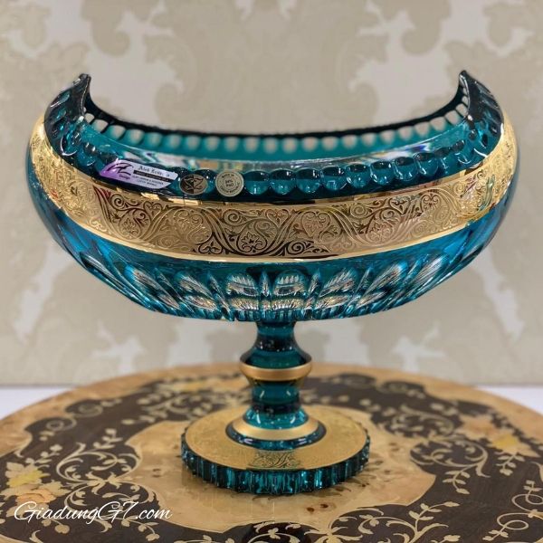 Chân bồng Ales Zverina Gondola 25.5cm xanh turquoise là món đồ trang trí sang trọng