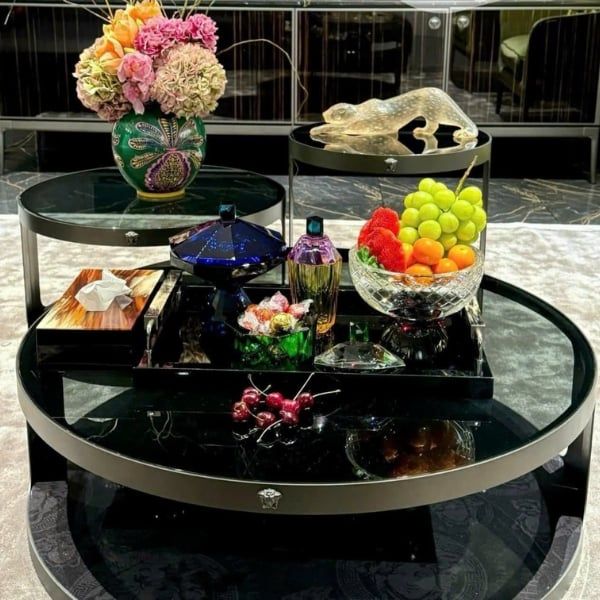 Chân bồng có nắp Reflections Copenhagen Hamptons Bonbonniere Kết Hợp Với Bộ Sưu Tập Pha Lê