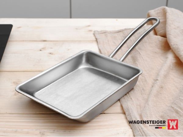 Chảo chiên trứng 3PLY Wagensteiger 3 lớp Chảo cuộn trứng inox 3 lớp dùng được cho bếp từ