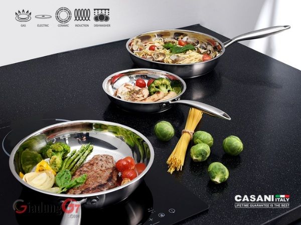Chảo Cucina Casani Sử dụng được cho các loại bếp
