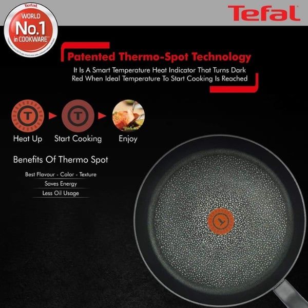 Chảo rán chống dính Tefal Hard Titanium Pro Với lớp chống dính độc quyền Titanium Pro