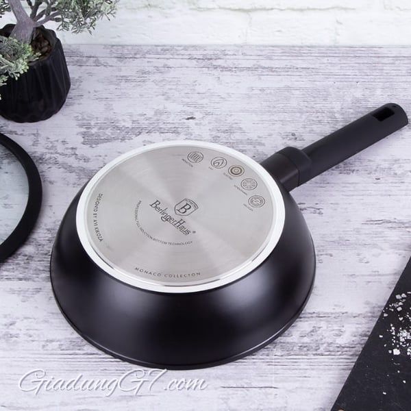 Chảo Sâu Lòng Berlinger Haus BH/7089N 24cm Chất Liệu Bền Bỉ - Chống Trầy Xước