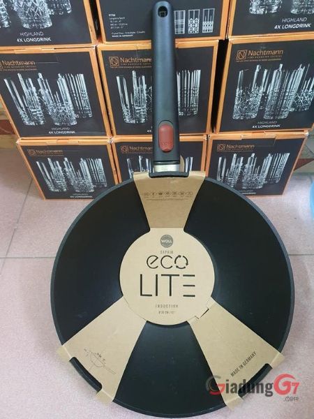 Chảo sâu lòng Woll Eco Lite 30cm Thiết kế vô cùng sang trọng với lớp phủ saphir dễ dàng lau chùi