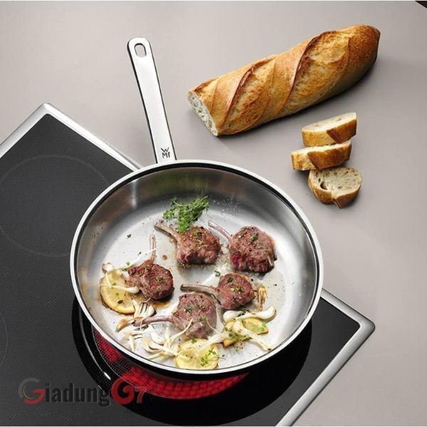 Chảo Inox WMF Frying Pan 24/28cm Bắt nhiệt nhanh