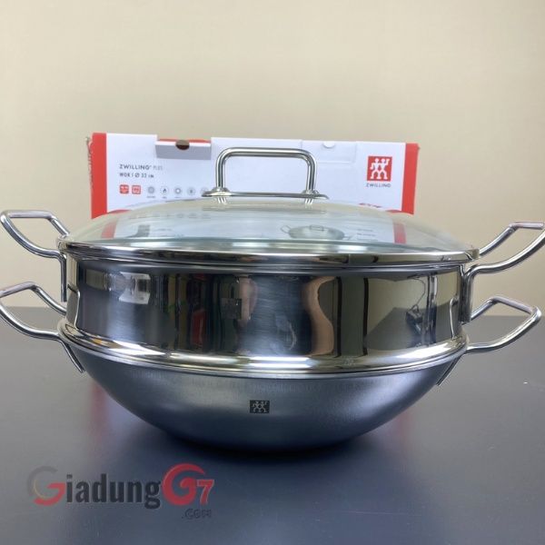 Chảo Zwilling Plus 32cm kèm xửng hấp Chất lượng tốt nhất với thiết kế sang trọng