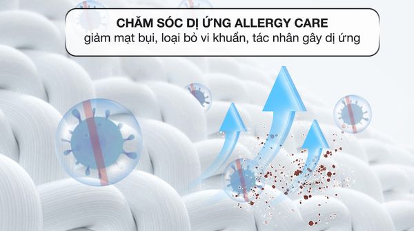 Tháp giặt sấy LG WashTower WT1410NHE với Chu trình chăm sóc dị ứng Allergy Care