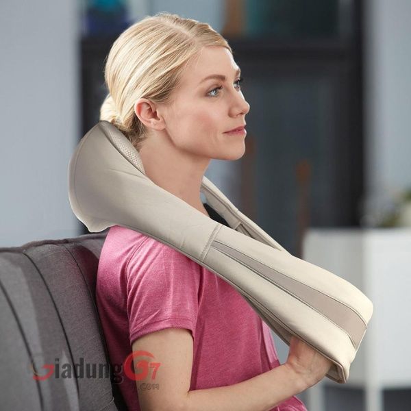 Đai massage HoMedics NMS-620H với hai chế độ massage bằng rung và massage bằng bi xoay (hoặc kết hợp cả hai), 3 chế độ mạnh yếu lựa chọn.