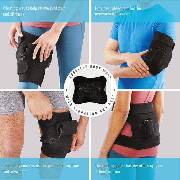 Đai massage giảm đau HoMedics SP-195HJ cho phép bạn sử dụng nó trên nhiều bộ phận như lưng, chân, cánh tay hoặc đầu gối.