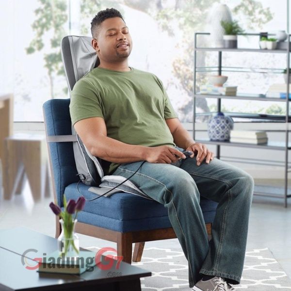 Đệm ghế massage Homedics MCS-846 được thiết kế dành riêng cho việc xoa bóp lưng của con người.