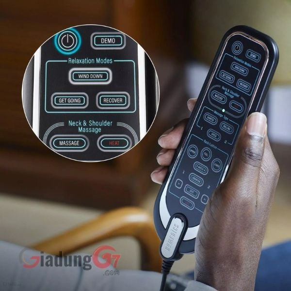 Đệm ghế massage Homedics MCS-950HJ có điều khiển cầm tay thuận tiện
