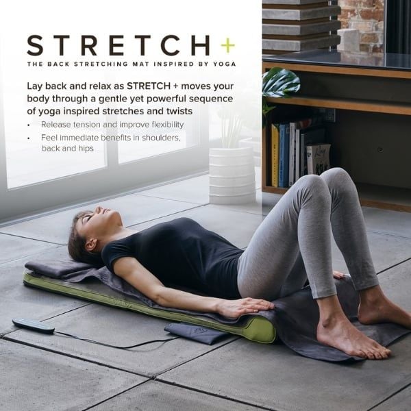 Đệm massage body công nghệ khí nén shiatsu 3D HoMedics TYM-1250AT-GB có 6 Chương Trình Massage Được Lập Trình Sẵn, 3 Mức Cường Độ