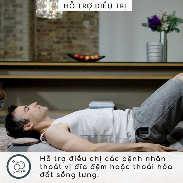 Đệm massage toàn thân Homedics BM-AC108HJ giúp massage và giãn cơ đều tuyệt vời để tái tạo sau khi tập luyện.