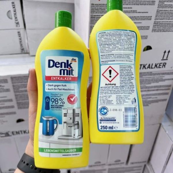 Dung dịch tẩy cặn canxi Denkmit 250ml - Loại Bỏ Cặn Vôi Hiệu Quả, Bảo Vệ Thiết Bị Gia Dụng