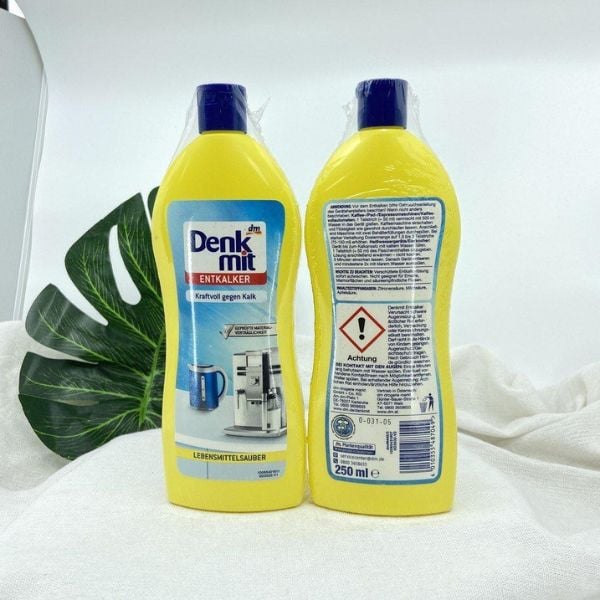 Dung dịch tẩy cặn canxi Denkmit 250ml - Tẩy cặn canxi cho ấm siêu tốc, máy pha cà phê, nồi inox