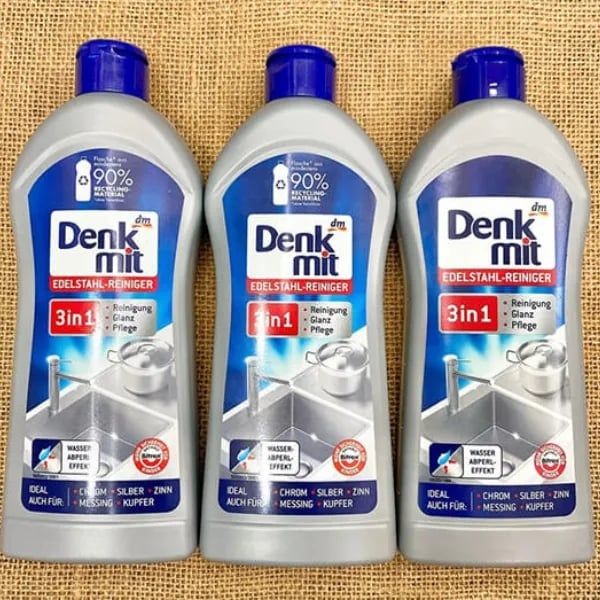Dung dịch tẩy rửa Inox Denkmit 300ml 3in1 – Làm Sạch, Bảo Vệ Và Tăng Độ Bóng