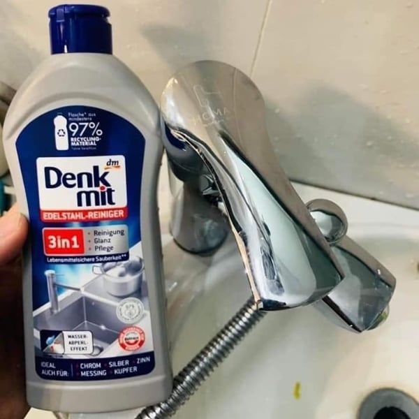 Dung dịch tẩy rửa Inox Denkmit 300ml 3in1 Phù Hợp Với Nhiều Loại Kim Loại Khác Nhau