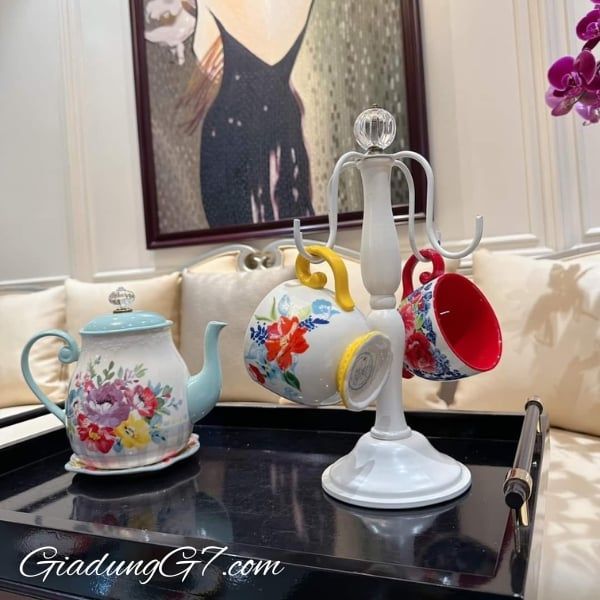 Giá treo cốc The Pioneer Woman Chandelier Mug Tree Thiết kế cổ điển