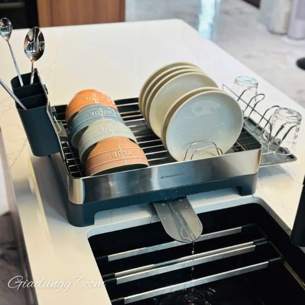 Giá Úp Bát Đĩa Songmics Chất liệu thép không gỉ cao cấp