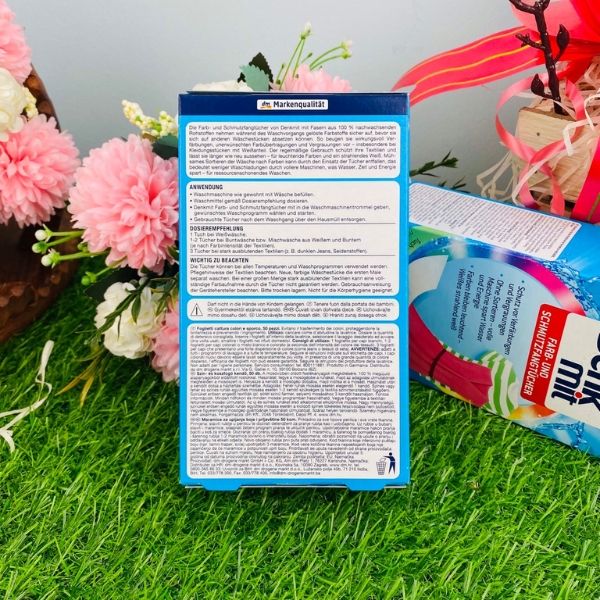 Giấy hút màu chống phai Denkmit - Loại 50 tờ An Toàn Cho Vải, Bảo Vệ Sợi Vải Hiệu Quả