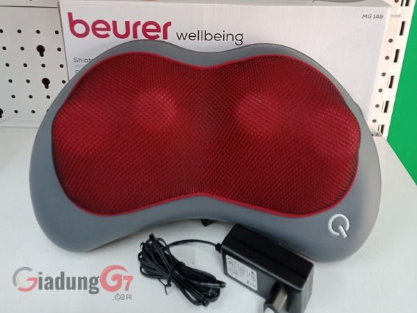 Gối massage Beurer MG149 chuyển động mượt mà của các đầu massage làm giảm căng cơ mệt mỏi.