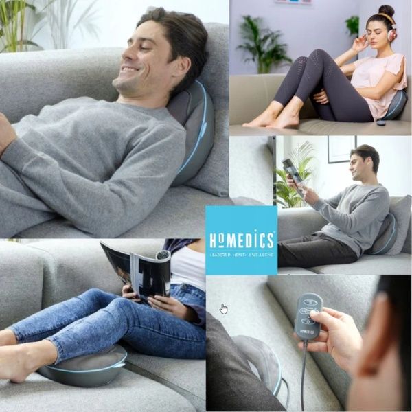 Tận hưởng sự thư giãn toàn thân với gối Shiatsu HoMedics GSP-500H-GB (Homedics SGP-1100H-EU)