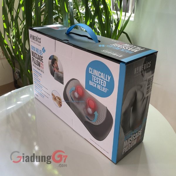 Gối massage HoMedics SP-100H-GB được thiết kế nhỏ gọn và nhẹ, dễ dàng mang theo