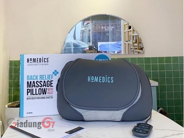 Gối massage HoMedics SP-100H-GB được thiết kế nhỏ gọn và nhẹ, dễ dàng mang theo